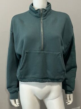 SET Active Teal Half-Zip Pullover